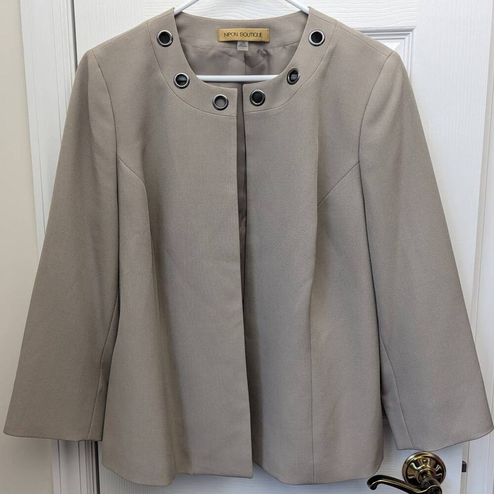 Nipon Boutique Jacket Blazer Business Casual Professional Office Workwear Job